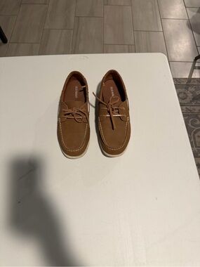 🌟 5 for $25 🌟 Old Navy Faux Leather Boat Shoes Mens Size 11 Brown Deck Shoes